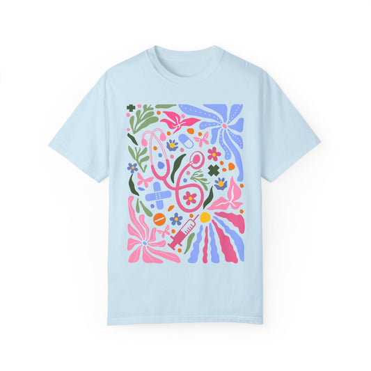 Floral Healthcare Tee