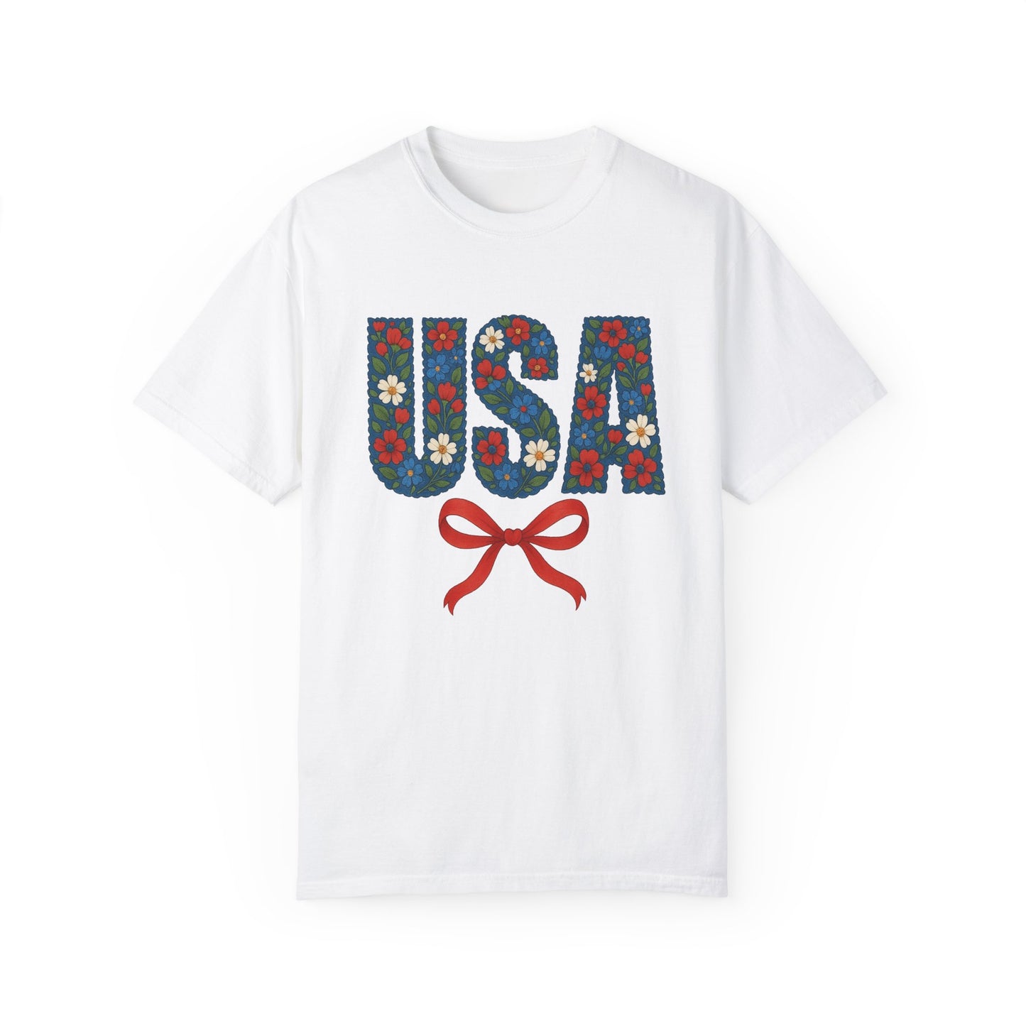 USA Floral Tee